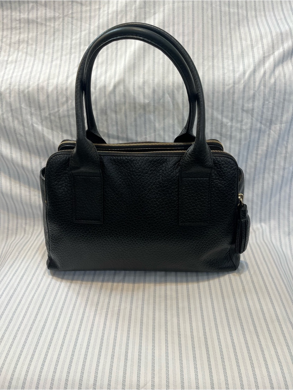 kate spade Black Pebbled Leather Purse Gold Hardware - Picture 3 of 7